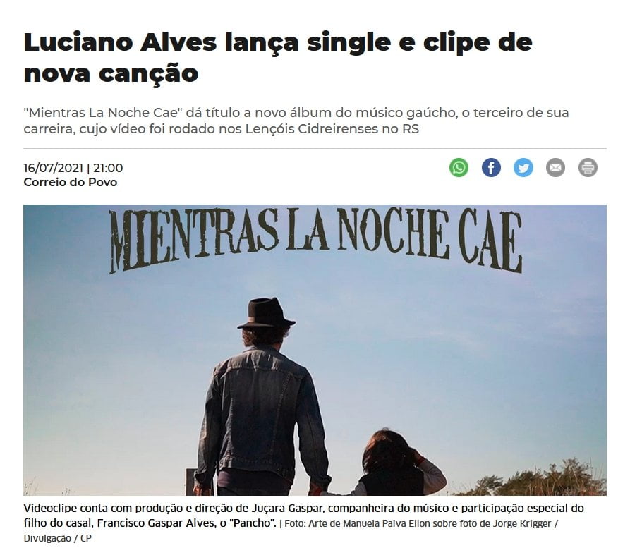 Luciano Alves lança single e clipe de nova canção